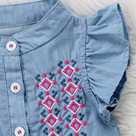 BOUTIQUE BABY GIRL OUTFIT 6-12 months NEW - Picture 4 of 7